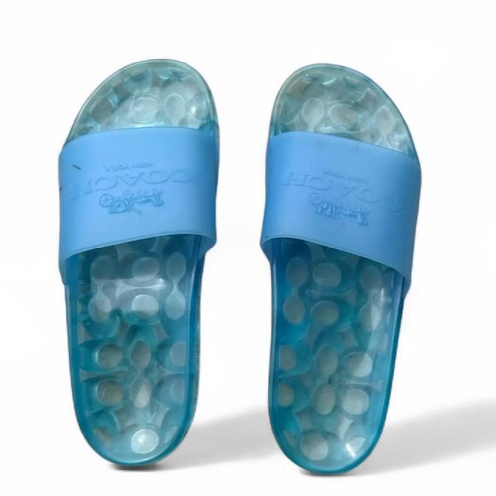 Coach Women's Blue Slides